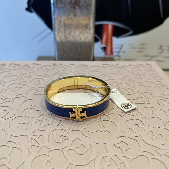 Tory Burch Kira Enamel Hinge Bracelet - Picture 4 of 4